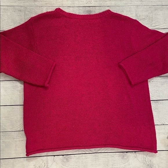 Women's Lauren Ralph Lauren Plus Size 1X Hot Pink Sweater Pull Over Buttons - Picture 6 of 12